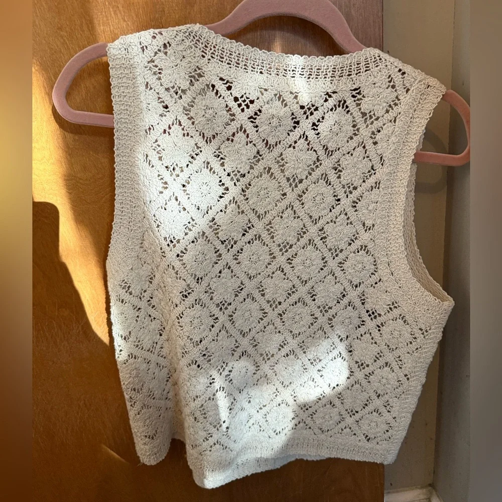 Sezane Ron Top Ecru - Size M - Picture 2 of 6